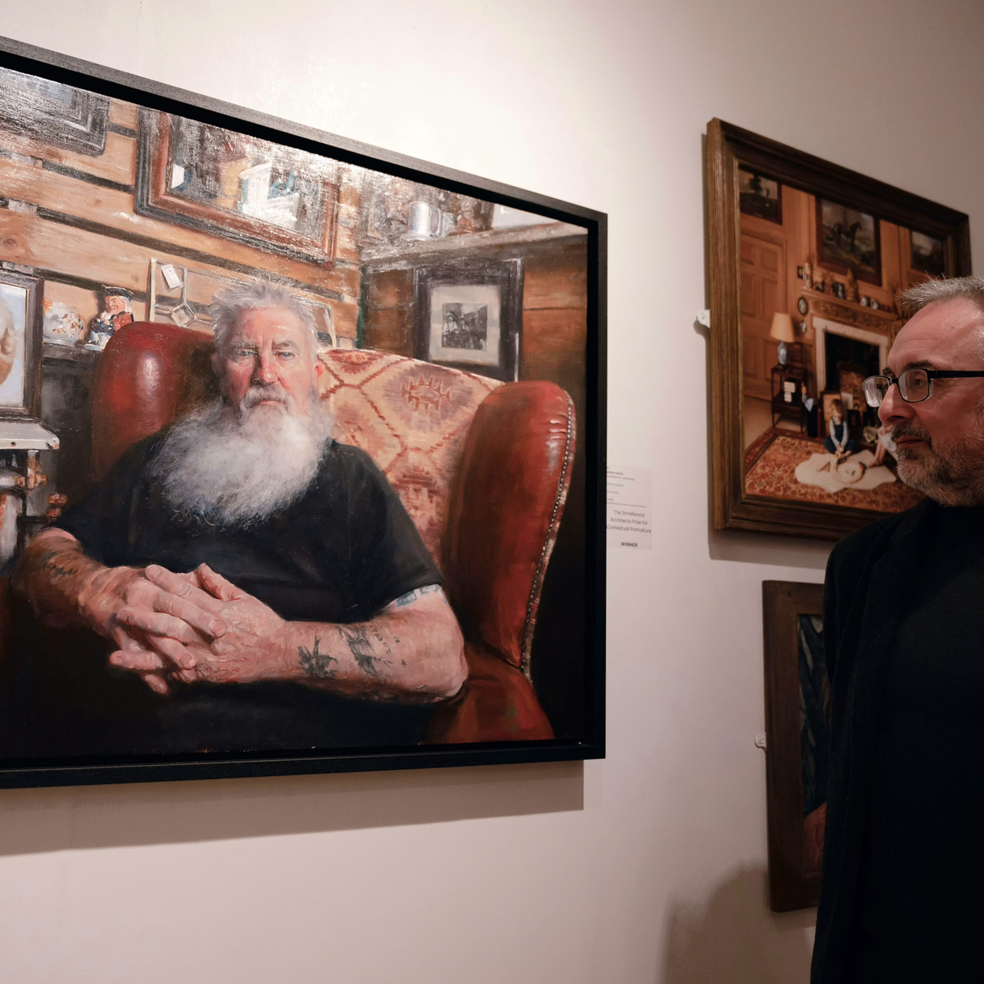 With painting of Paul